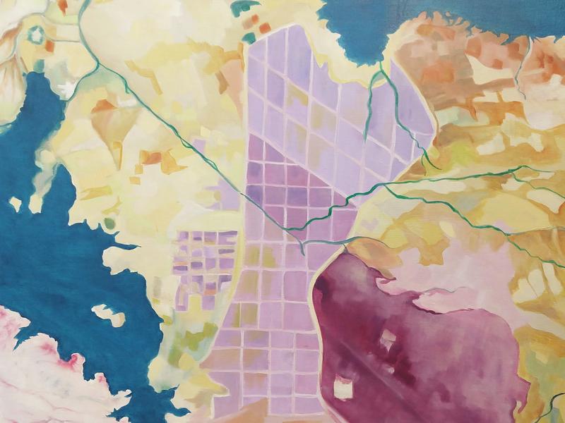 Solar Field with River